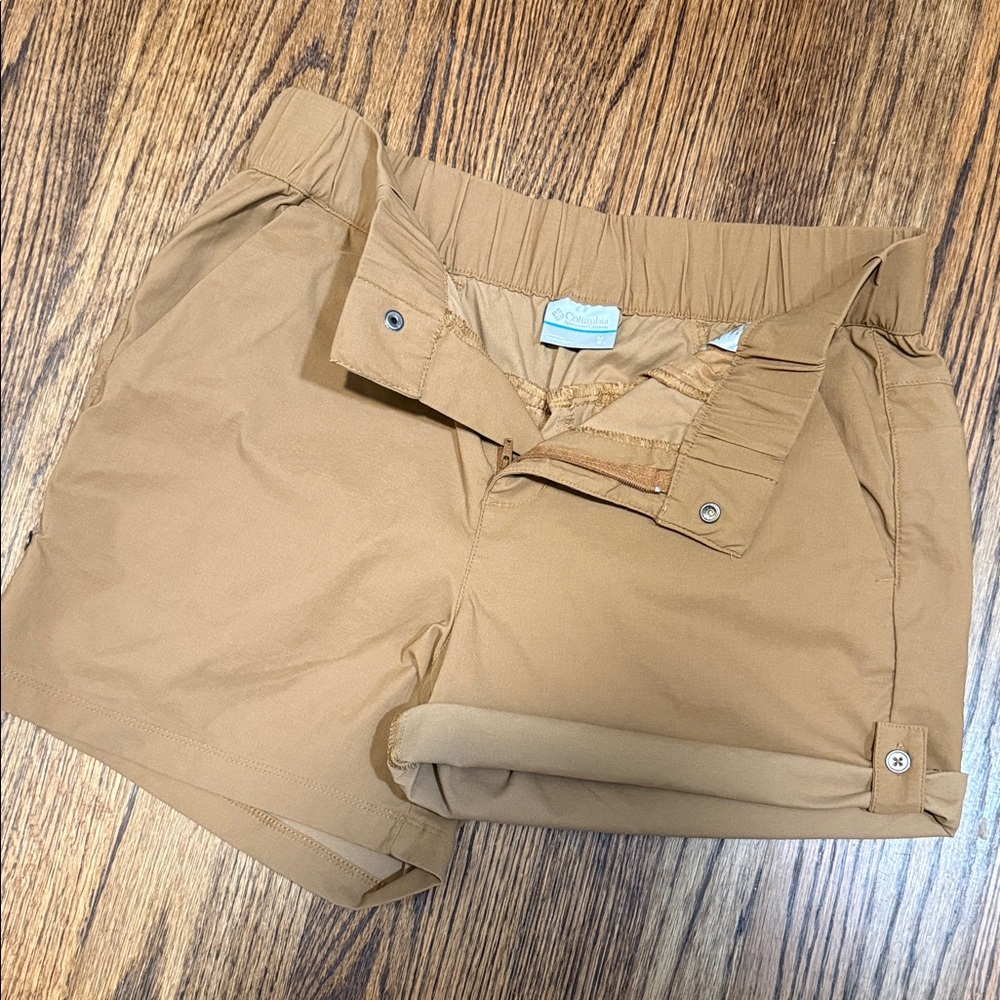 Columbia Light Brown Moisture Wicking Fabric Shorts